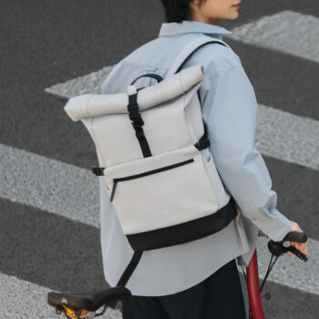米家 小米双肩包男士背包大容量时尚休闲旅行包电脑包学生包女浅月灰