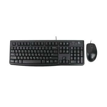罗技（Logitech）MK120 键鼠套装 有线键鼠套装 办公键鼠套装 电脑键盘 笔记本键盘 全尺寸 黑色