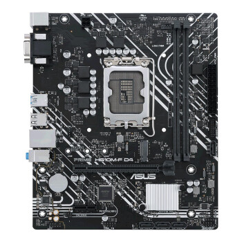 ASUS华硕 PRIME H610M-F D4主板VGA接口 支持DDR4 CPUG7400/G6900/12100F（Intel H610/LGA 1700）商用