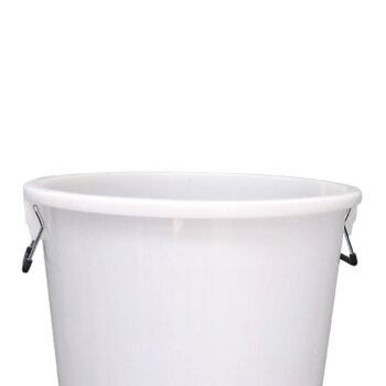 富光（Fuguang）塑料大水桶 圆形收纳桶 酒店厨房储水桶 白色无盖50L