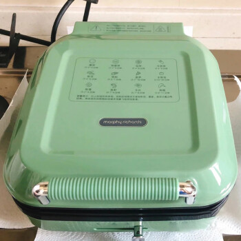 摩飞电饼铛家用早餐机小型多功能煎烤锅轻食面包吐司压烤机华夫饼机 MR8600清新绿