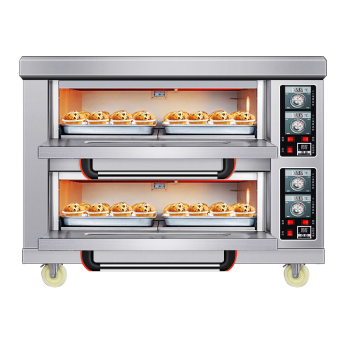 世麦大型烤箱商用烘焙电烤箱披萨烤鸡烤肉烤箱大容量电烤炉 二层四盘仪表款（380V）SM-KDY24001