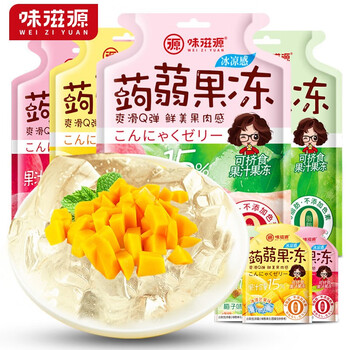 味滋源蒟蒻果冻水果汁蜜桃白桃芒果梅子味儿童零食网红休闲食品f芒果