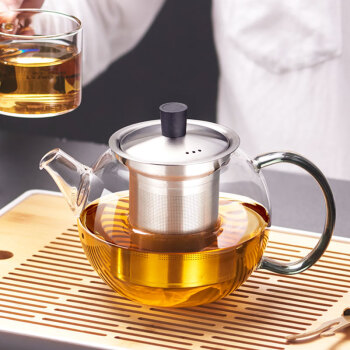 友客（YOUKE）茶壶玻璃茶具700ml 大容量过滤煮茶器办公养生泡茶壶 家用加厚耐热玻璃壶 G396