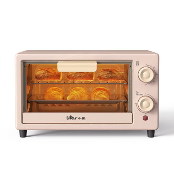 小熊DKX-F10M6烤箱家用10L小容量多功能双层烤位S型发热管独立控温控时电烤箱