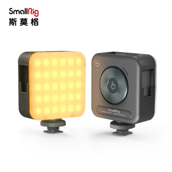 斯莫格 SmallRig 3286B 双色温补光灯小巧便携LED口袋摄影灯 微单相机手机视频直播补光灯圈圈灯 