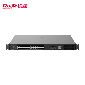 锐捷（Ruijie）24口千兆POE交换机非网管 RG-ES126GS-P-E 光口上联 POE功率370W 企业级办公监控工程交换器