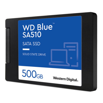 西部数据（WD）500GB SA510 SSD固态硬盘 SATA3.0接口 Blue系列-3D进阶高速读写版｜WDS500G3B0A