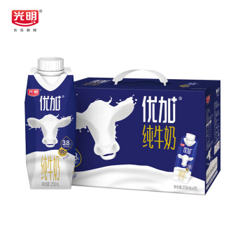 光明 优加梦幻盖纯牛奶250ml*10盒礼盒装（3.8g乳蛋白/100ml）