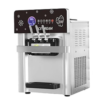 YTYNT 冰激凌机商用立式台式小型雪糕机全自动液晶触屏预冷冰淇淋机    台式升级液晶触屏膨化款