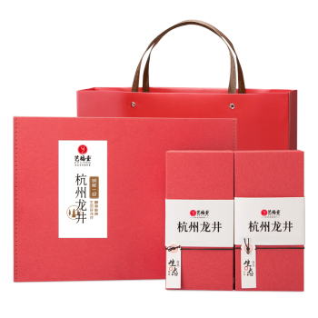 艺福堂茶叶绿茶 明前龙井茶叶杭州钱塘礼盒200g 送长辈私房茶送礼