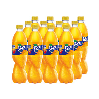 芬达 fanta 橙味汽水 碳酸饮料 500/600ml*24瓶 整箱装 可口可乐出品