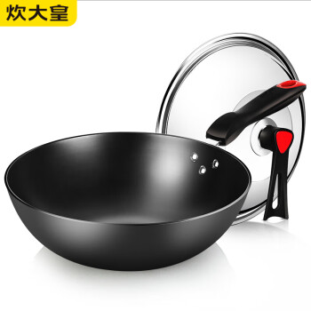 炊大皇（COOKER KING）C32D2 炒锅铁锅炒菜锅传世不锈铸铁炒锅精装 32cm