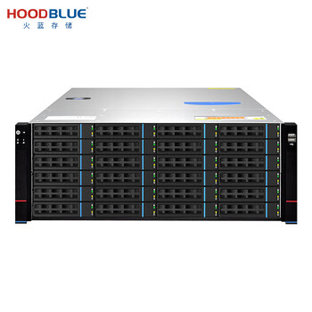 Hoodblue火蓝存储TS6024万兆光纤nas存储服务器24盘位4U机架式磁盘阵列共享存储备份 TS6024-RP-240TB