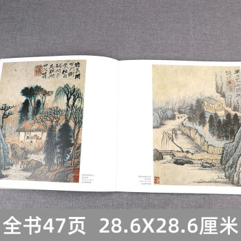 《石涛 历代名家册页名家国画技法/中国名画家国画花鸟画山水画书画