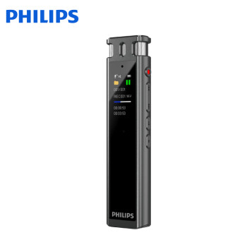 飞利浦（PHILIPS）录音笔VTR5260专业智能AI 语音录音笔转文字设备32GB录音器灰色