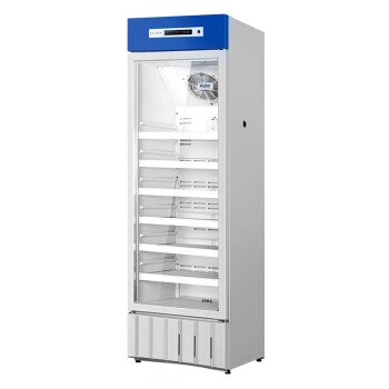 海尔310升立式单温风冷展示冰柜立式2-8℃药品冷藏箱 医药数据存储保鲜冷柜HYC-310S(USB)