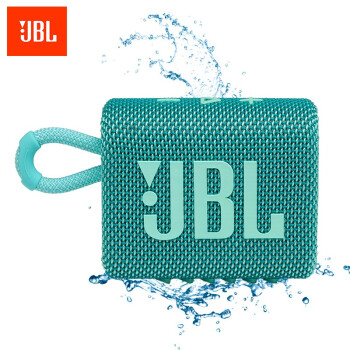 JBL GO3 音乐金砖三代 便携蓝牙音箱 低音炮 户外音箱 迷你音响 极速充电长续航 防水防尘设计 薄荷青