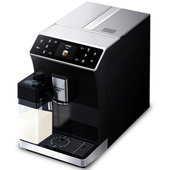 德玛仕（DEMASHI）现磨咖啡机商用全自动饮料机半自动意式咖啡器家用多功能热饮机研磨一体式磨豆机器KFJ-202