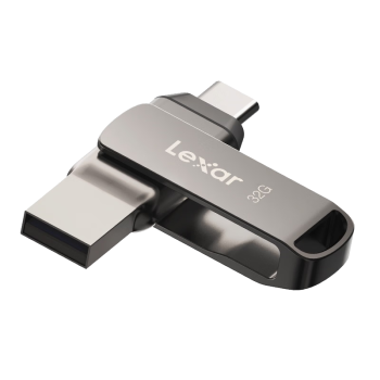 雷克沙（Lexar）64GB USB3.1 Type-C手机U盘D400 手机电脑两用 金属双接口 OTG 安卓苹果笔记本电脑优盘\t