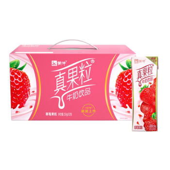 蒙牛 真果粒草莓口味 250g*12包