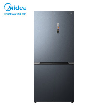 美的（Midea）无缝纯嵌系列527升十字双开门四开门超薄嵌入大容量家用智能冰箱一级变频MR-553WUSPZE厨装一体