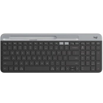 罗技（Logitech）K580 轻薄多设备无线键盘 蓝牙键盘 办公键盘 笔记本键盘 超薄 全尺寸 黑色