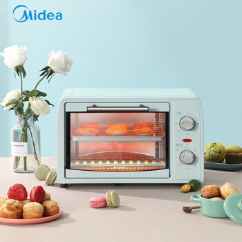 美的（Midea）小烤箱 家用多功能全自动迷你电烤箱12L PT12B0