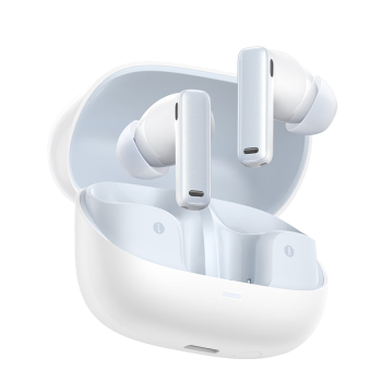 倍思 M2s 真无线蓝牙耳机 48dB主动降噪耳机金标认证30h长续航 蓝牙5.3入耳式适用苹果小米华为手机 白