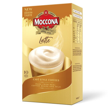摩可纳拿铁速溶咖啡固体饮料16g*10条/盒
