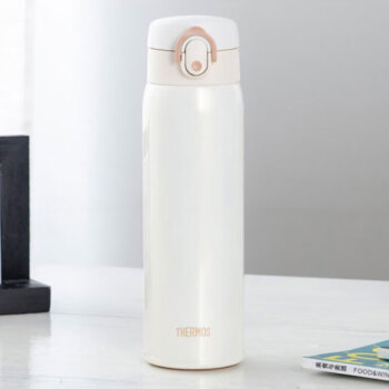 膳魔师（THERMOS）500ml保温杯One touch 316L随行直身保冷保温杯TCMD-501S PRW