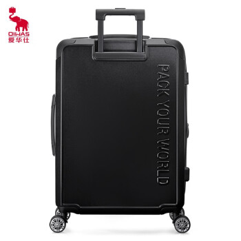 爱华仕（OIWAS）行李箱万向轮旅行箱 6648黑色-20英寸 标准版