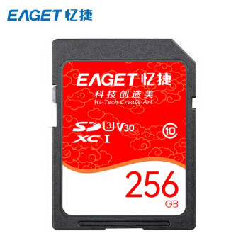 忆捷（EAGET） S10高速高清SDHC/SDXC UHS-I存储卡256G