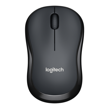 罗技（Logitech）M220 轻音鼠标 无线鼠标 办公鼠标 对称鼠标 带无线微型接收器 灰黑色