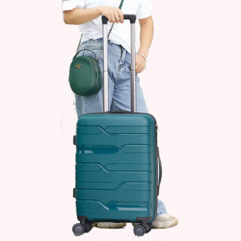 立都（LIDU）行李箱旅行箱学生拉杆箱密码登机箱绿色20英寸下单备注颜色