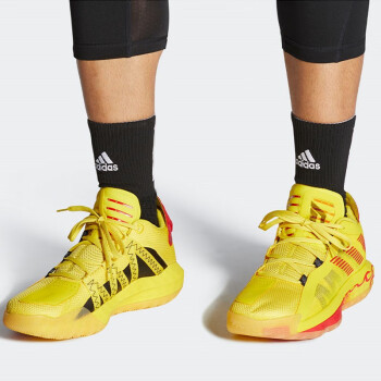 阿迪达斯（adidas）男鞋 Dame 6 GCA 利拉德6 实战篮球鞋运动鞋 FW9026 黄红 45