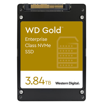 西部数据(Western Digital) 3.84TB 企业级SSD固态硬盘 U.2接口（NVMe协议）WD Gold系列