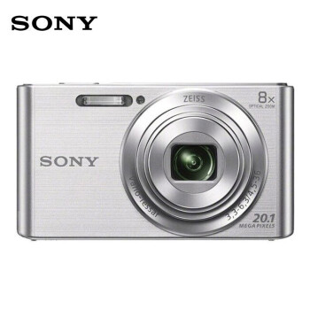索尼（SONY）DSC-W830 便携数码相机 卡片机 银色（约2010万有效像素 8倍光学变焦）含64G卡+读卡器