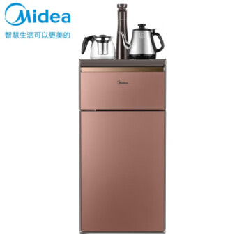 美的（Midea）饮水机茶香茶吧机家用下置式 多功能智能自主控温 立式温热型饮水机 YR1609S-X 