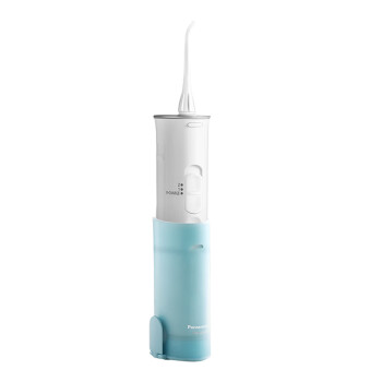 松下（Panasonic）家用充电式冲牙器便捷式水牙线洗牙机电动牙齿清洁器  EW-ADJ4 蓝色