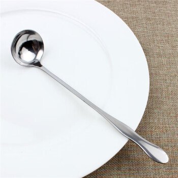 SIFAR不锈钢调料勺葫芦柄小头勺24cm直径3.5