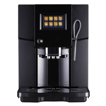欧斯若 触屏研磨一体咖啡机全自动商用意式美式自动打奶泡小型   全自动智能触屏-黑色