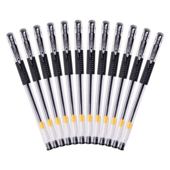晨光（M&G）中性笔插拔式0.5mm 签字笔 水笔 学生文具办公用品 VGP1220 黑12个装