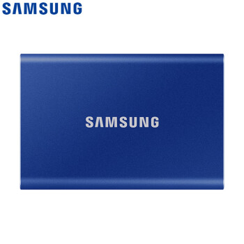 三星（SAMSUNG) 1TB Type-c移动硬盘 固态PSSD T7 极光蓝MU-PC1T0H 读速高达1050MB/s