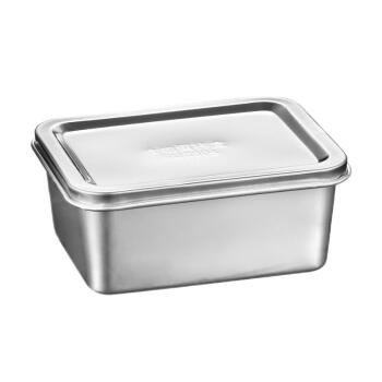 谦华智科 不锈钢留样盒 食堂厨房食物留菜盒201不锈钢  350ml正方形 一件