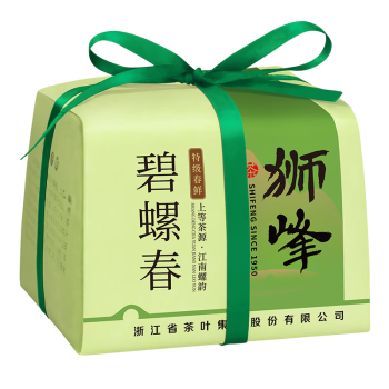 狮峰牌绿茶碧螺春茶叶 明前特级250g狮绿纸包装 自饮送礼皆可