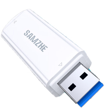 SAMZHE山泽 USB3.0高速读卡器 双卡双读 多功能SD/TF读卡器 支持读取行车记录仪监控存储内存卡CRA02W/