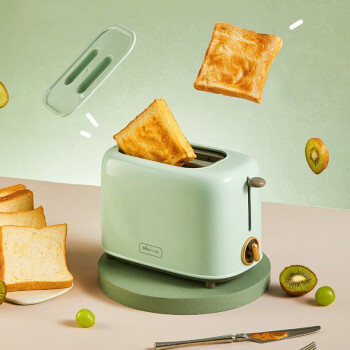 小熊（Bear）多士炉 面包机 烤面包机家用双面加热烘烤全自动小型早餐三明治吐司机土司机 DSL-C02W1