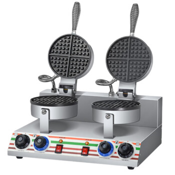 苏勒   鸡蛋仔机商用蛋仔机家用电热燃气蛋饼机器全自动烤饼机模具   双头华夫饼机