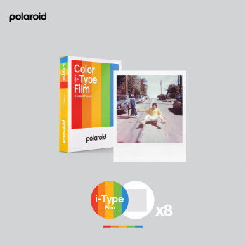 宝丽来（Polaroid）拍立得相机i-Type 一次成像相纸 白色边框彩色胶片 8张（Now+相机适用）